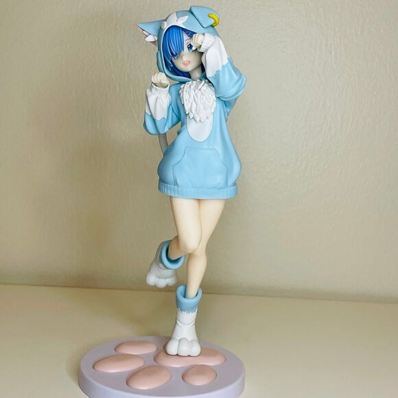 NIB SEGA Luminasta REM Mofumofu(Cat Girl) from Re:starting life in another world - Picture 10 of 10